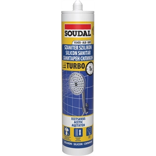 Soudal szaniter szilikon turbo FEHÉR 280ml